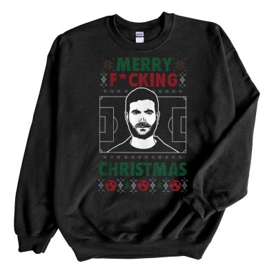 Black Sweatshirt Roy Kent Merry Fcking Ugly Christmas Sweater Color