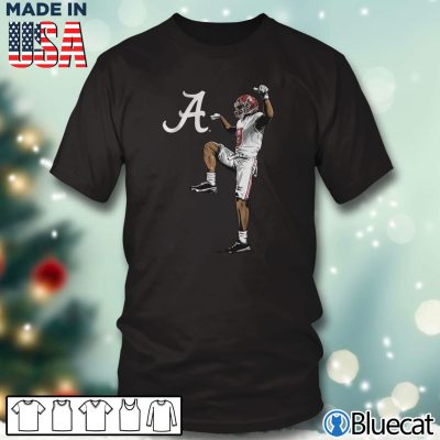 Black T shirt Alabama John Metchie Celebration T shirt