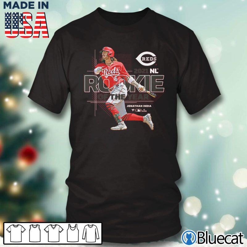 Black T shirt Cincinnati Reds Jonathan India NL Rookie of the Year T Shirt