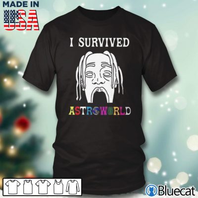 Black T shirt I Survived Astroworld Travis Scott T shirt