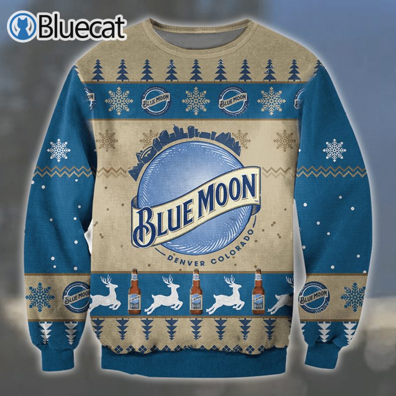 Blue moon beer Ugly Christmas Sweater