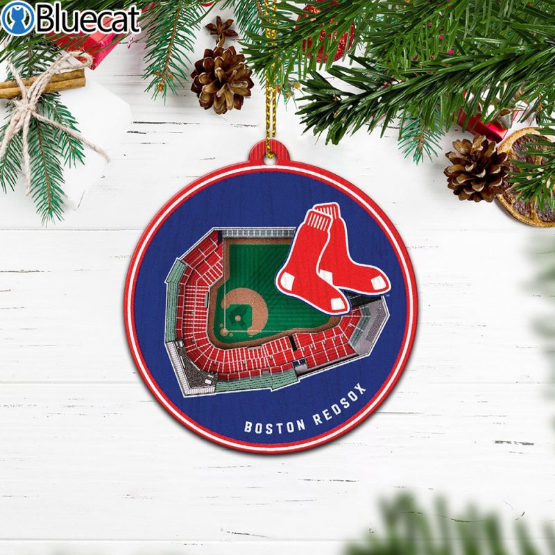 Boston Red Sox Stadium Ornament 2 Layered Wood 1