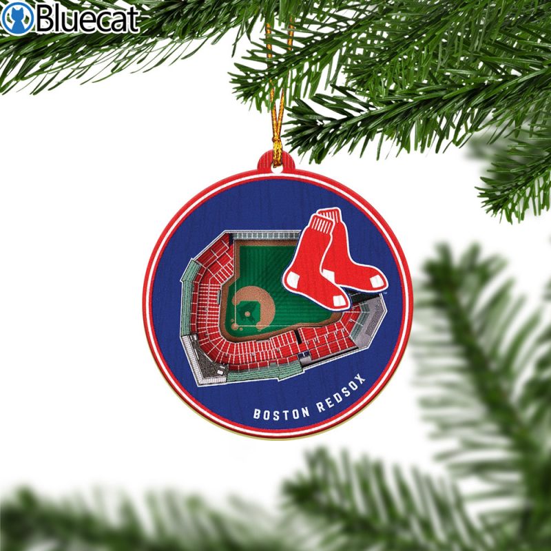 Boston Red Sox Stadium Ornament 2 Layered Wood 2