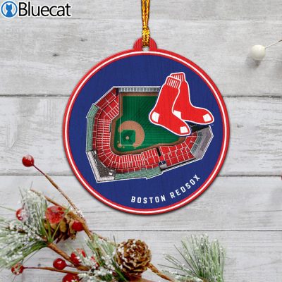 Boston Red Sox Stadium Ornament 2 Layered Wood