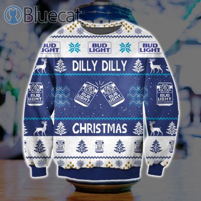 Bud Light dilly dilly Beer Ugly Christmas Sweater
