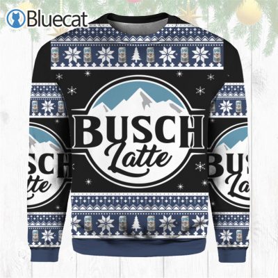 Busch Latte Beer Ugly Christmas Sweater