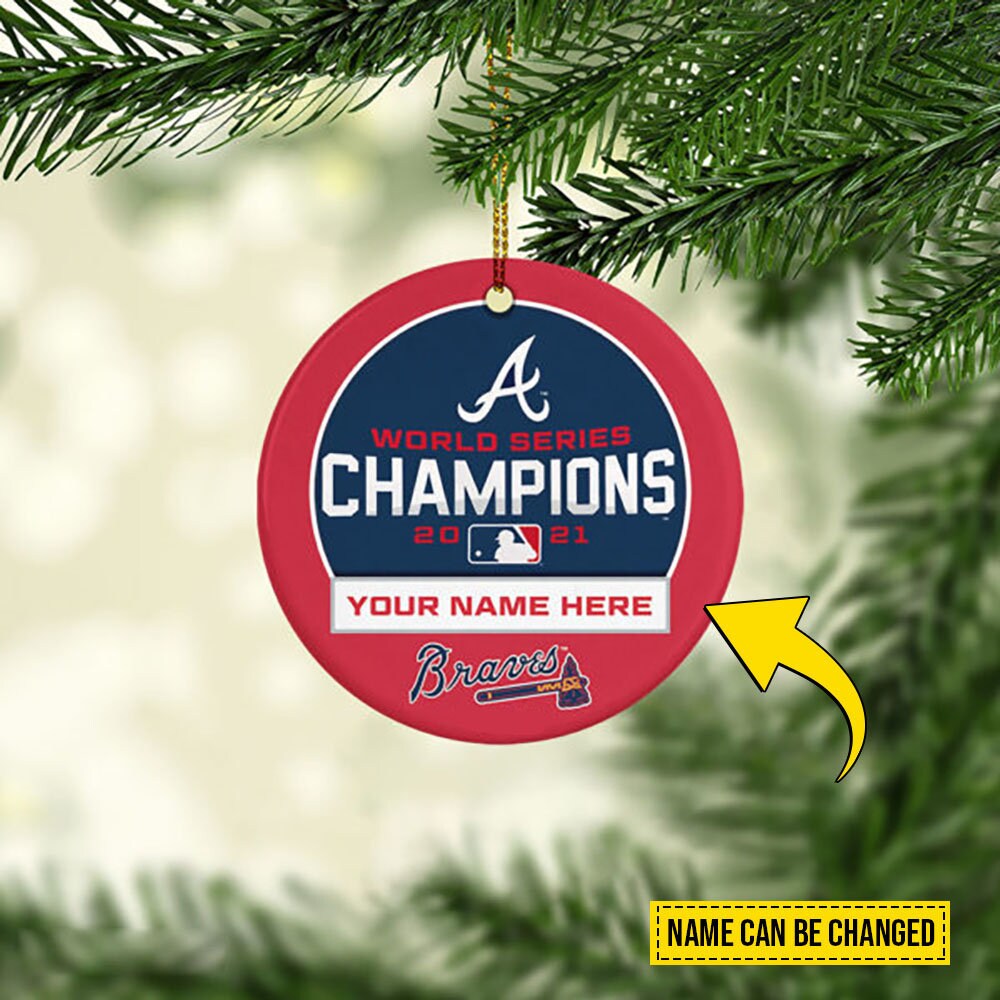 Atlanta Braves 2021 World Series Champions Christmas Sweater - Bluecat