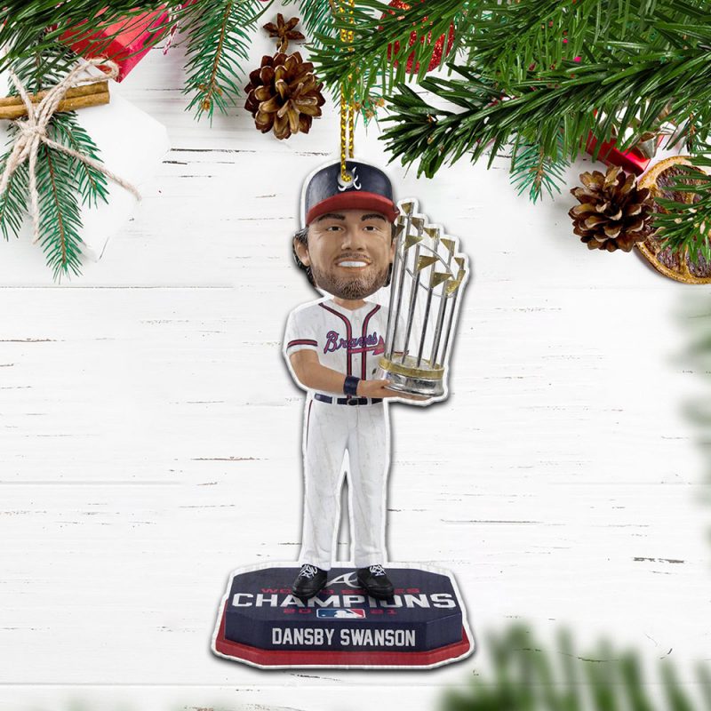 DANSBY SWANSON Atlanta Braves World Series 2021 Champions Ornament 1