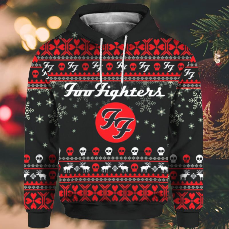 Foo Fighters Ugly Christmas Sweater Hoodie