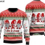 Garden Gnome Let It Snow Ugly Christmas Sweater