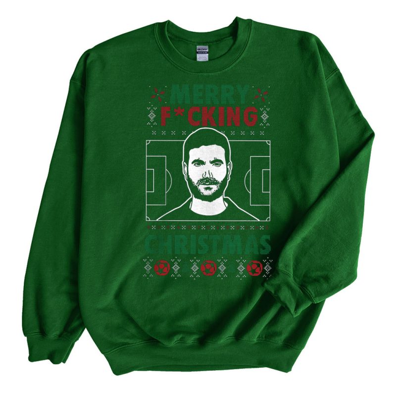 Green Sweatshirt Roy Kent Merry Fcking Ugly Christmas Sweater Color