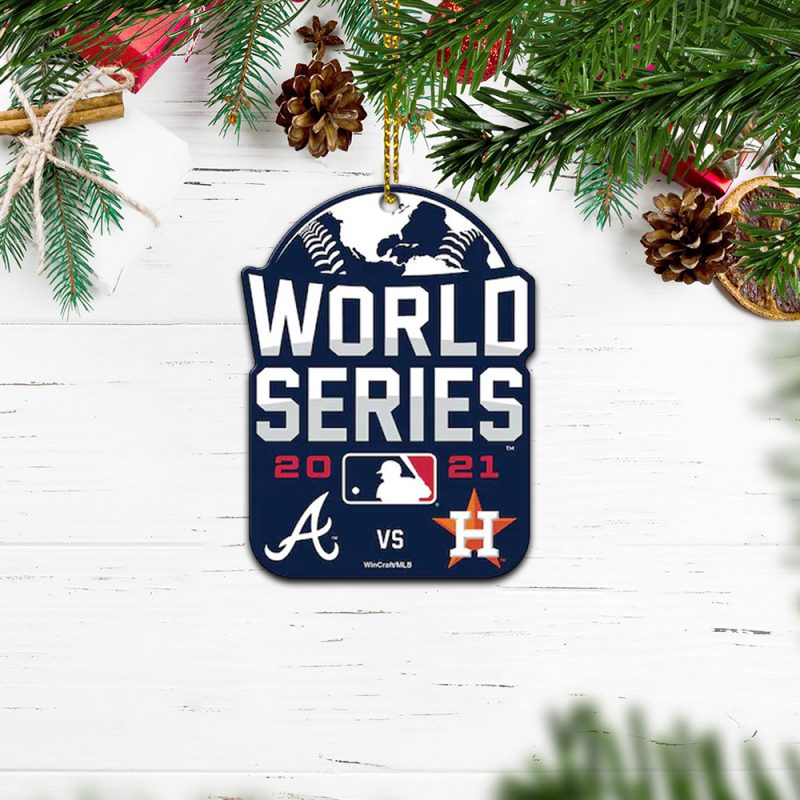 Houston Astros vs Atlanta Braves 2021 World Series Ornament 1