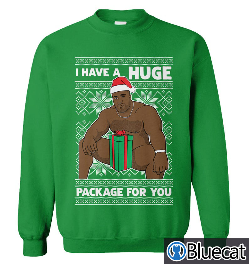 I Have A HUGE Package For You Ugly Christmas Sweater 1