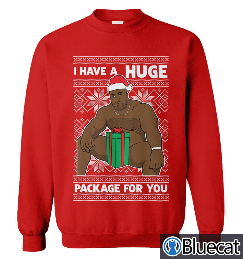 I Have A HUGE Package For You Ugly Christmas Sweater 2