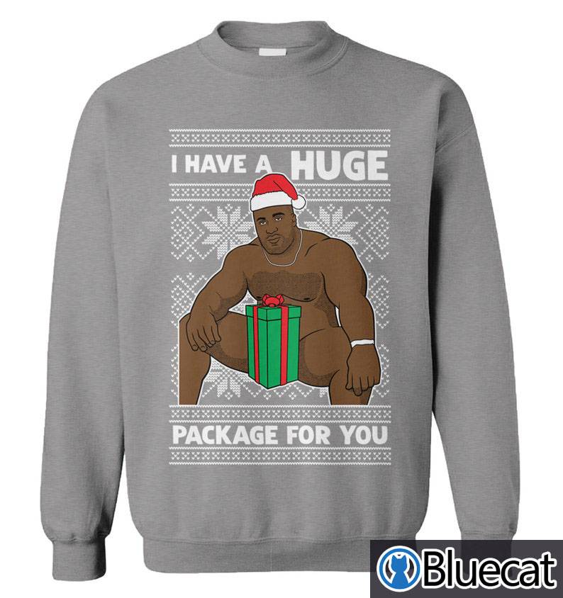 I Have A HUGE Package For You Ugly Christmas Sweater 3