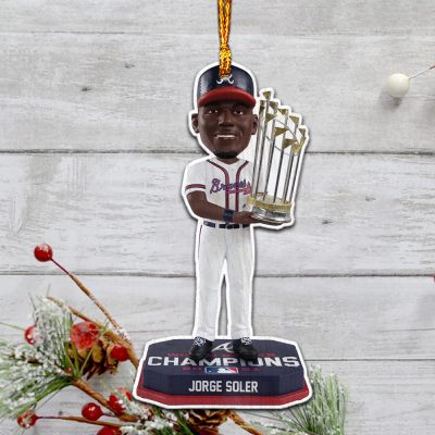 JORGE SOLER Atlanta Braves World Series 2021 Champions Ornament