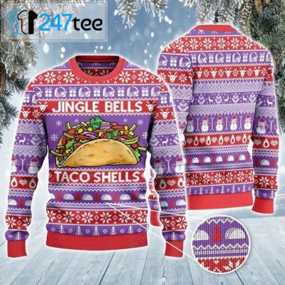 Jingle Bells Taco Shells Ugly Christmas Sweater