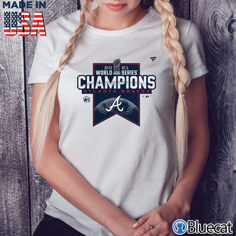 Ladies Tee Atlanta Braves 2021 World Series Champions Locker Room T shirt