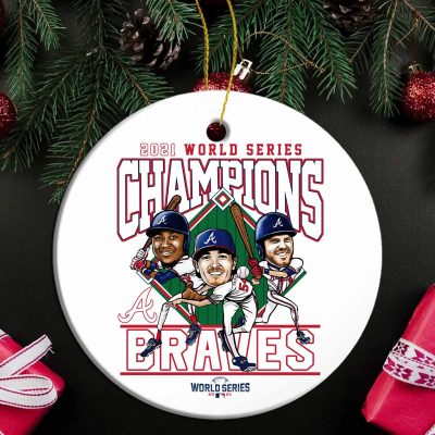 MLB Atlanta Braves Team World Series 2021 Champions Ornament