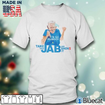 Men T shirt Johnny Bitcoin Take This Jab and Shove it T shirt