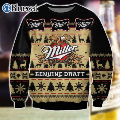Miller Genuine draft Beer Ugly Christmas Sweater