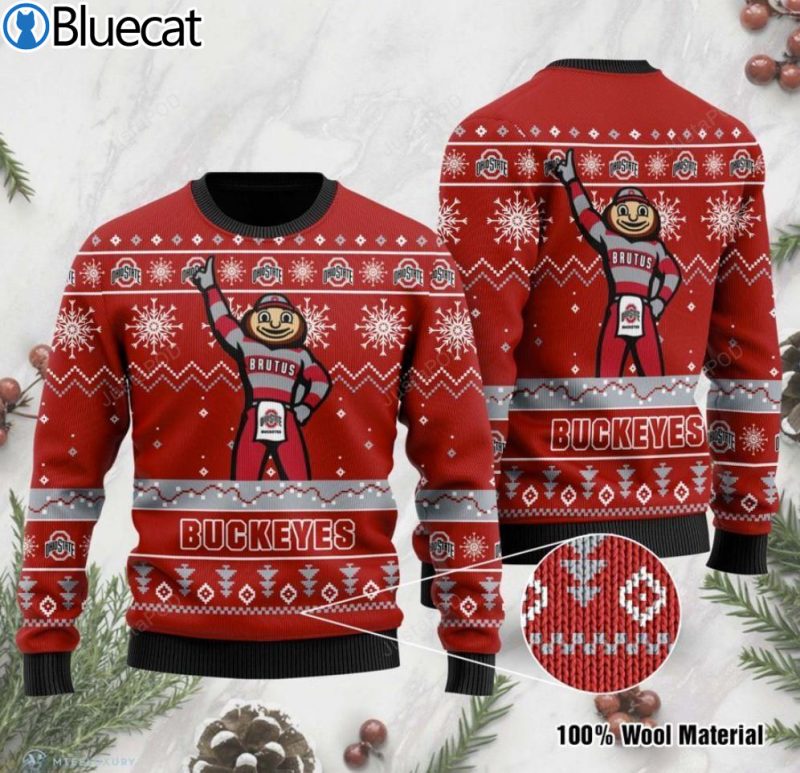 Ohio State Buckeyes Ugly Christmas Sweater