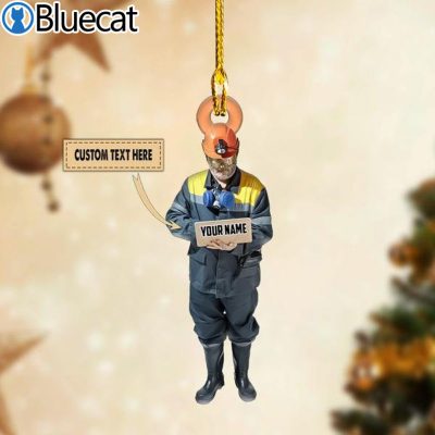 Personalized Coal Miner Christmas Ornament 2021