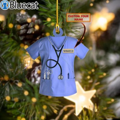 Personalized Nurse Uniform Christmas Ornament 2021