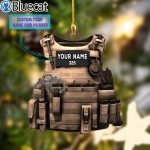 Personalized Police Bulletproof Jacket Christmas Ornament 2021