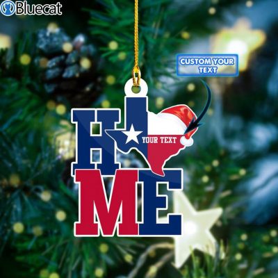 Personalized Texas Home Christmas Ornament 2021