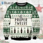 Proper Twelve whiskey Ugly Christmas Sweater