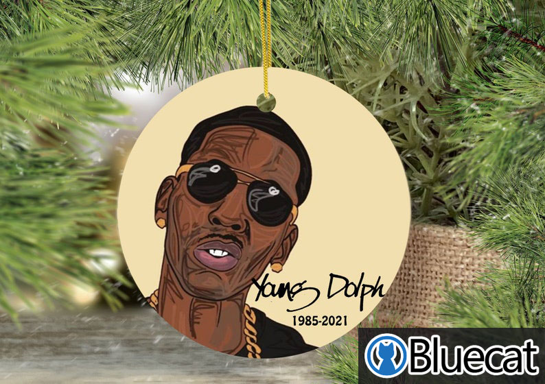 R.I.P Young Dolph Rest In Peace Christmas Ornament