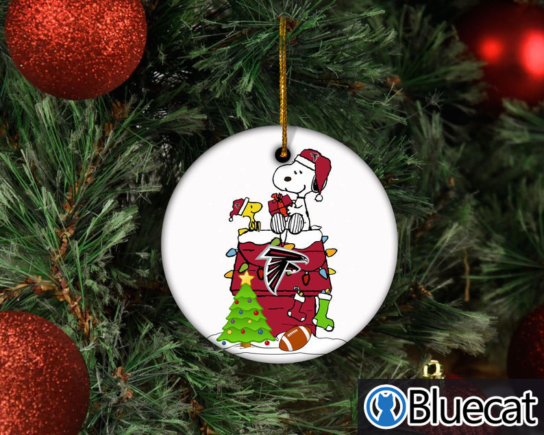Snoopy Atlanta Falcons Nfl Christmas 2021 Ornament