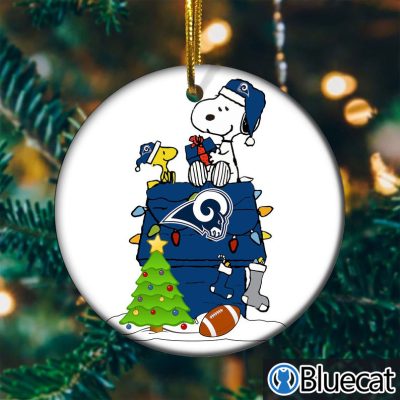 Snoopy Los Angeles Rams NFL Weihnachten 2021 Ornament