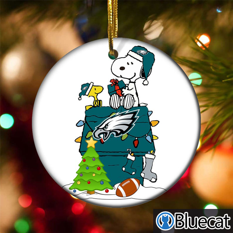 Snoopy Philadelphia Eagles Nfl Christmas 2021 Ornament 2