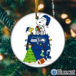 Snoopy Seattle Seahawks Nfl Christmas 2021 Ornament