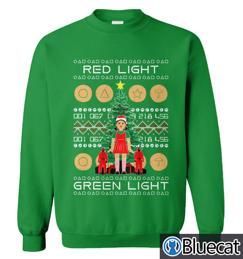 Squid Game Red Light Green Light Ugly Christmas Sweater 2