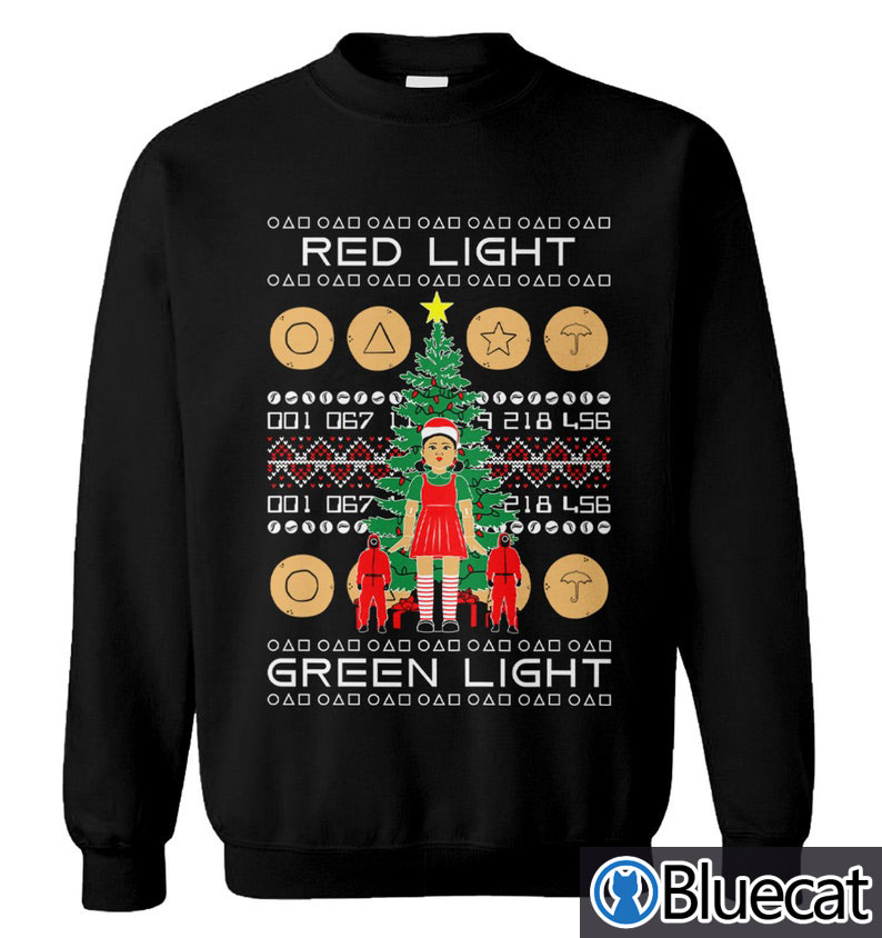 Squid Game Red Light Green Light Ugly Christmas Sweater