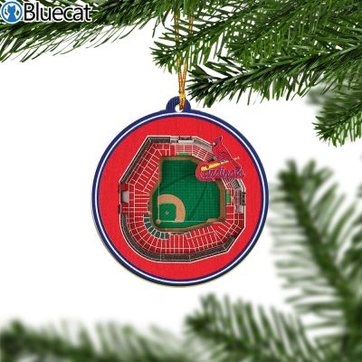 St. Louis Cardinals Stadium Ornament 2 Layered Wood