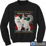 Taylor Swift wishing you a merry swiftmas Ugly Christmas Sweater
