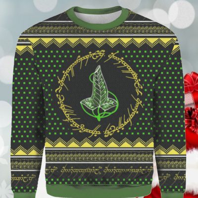 The Lord of the Rings Leaves of Lorien Christmas Sweater