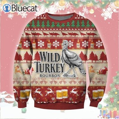 Wild Turkey Bourbon Ugly Christmas Sweater