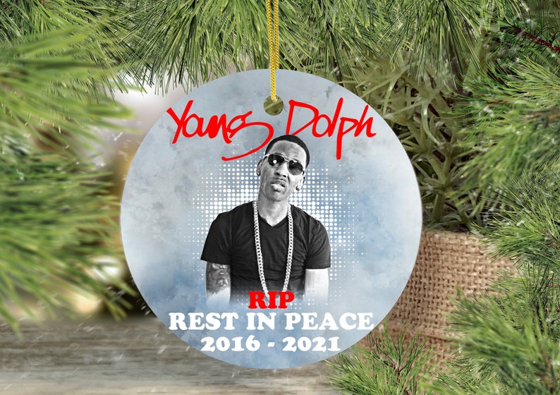 Young Dolph Rest In Peace 1985 2021 Christmas Ornament 2