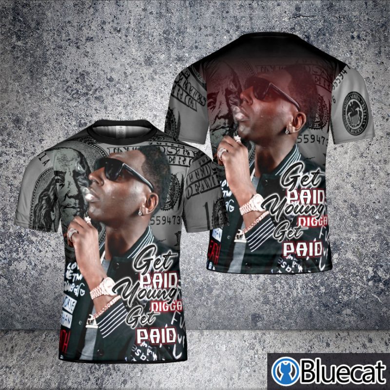 Young Nigga Get Paid Young Dolph T shirt 3D RIP 1985 2021 1