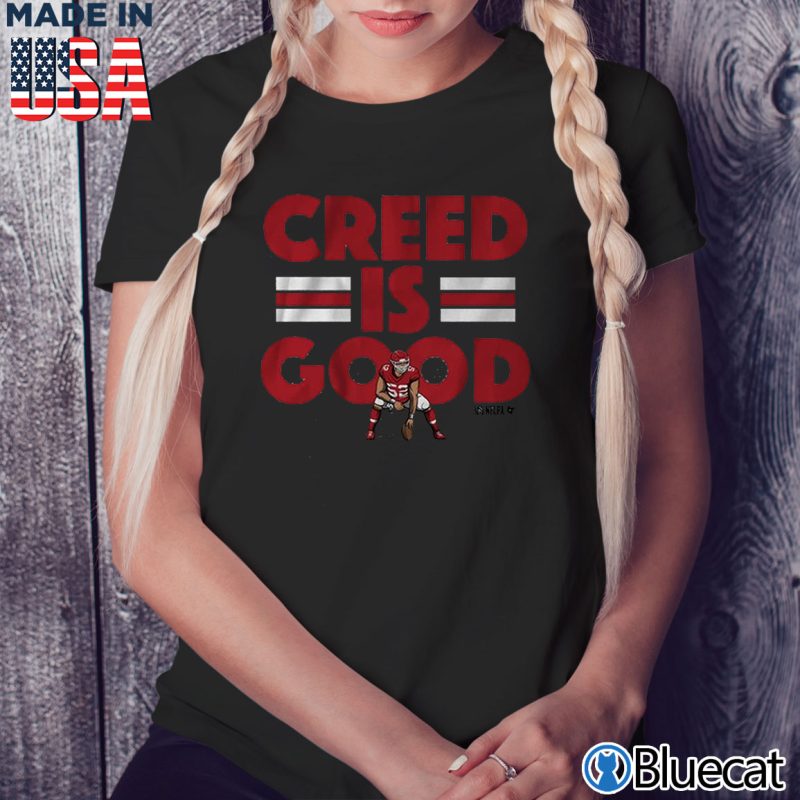 Black Ladies Tee Creed Humphrey Creed is good T shirt