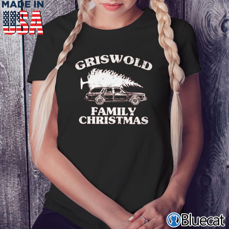 Black Ladies Tee Griswold Family Christmas T shirt