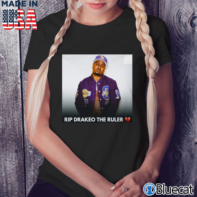Black Ladies Tee RIP Rapper Drakeo The Ruler T shirt
