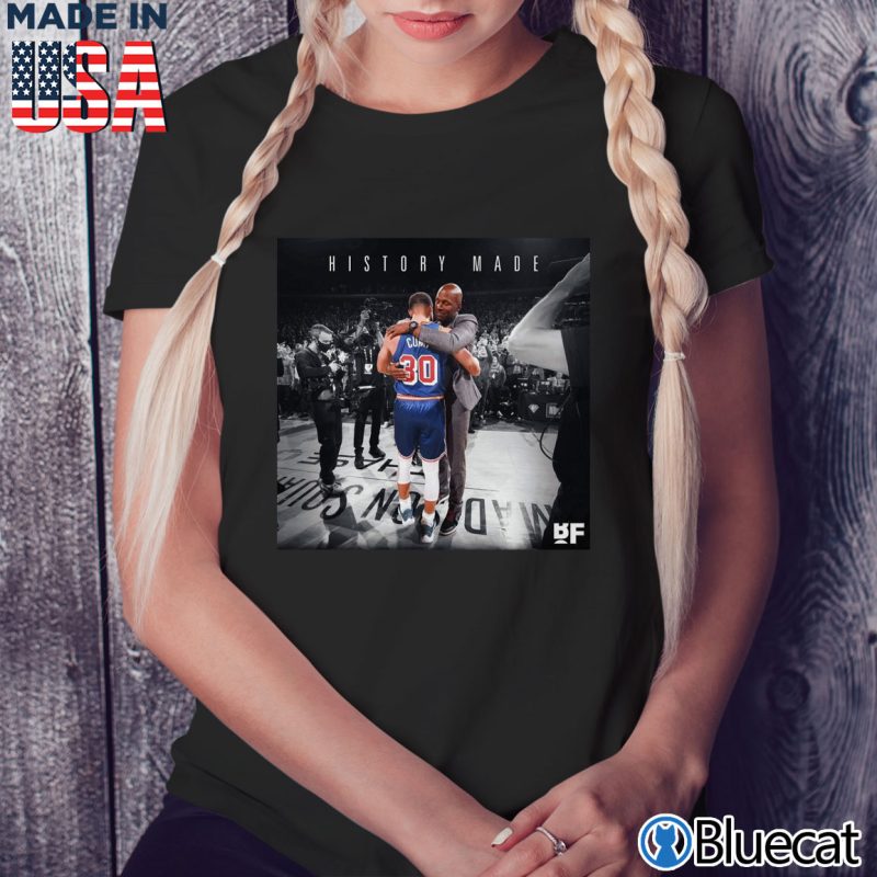 Black Ladies Tee Stephen Curry has passed Ray Allen for number 1 on the All Time 3 Pointers T shirt