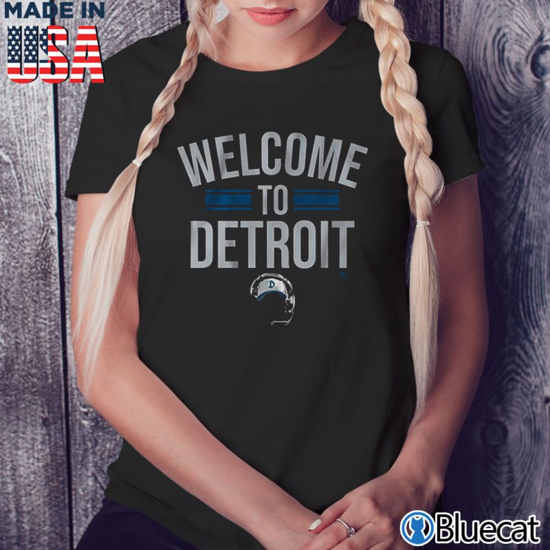 Black Ladies Tee Welcome To Detroit T shirt