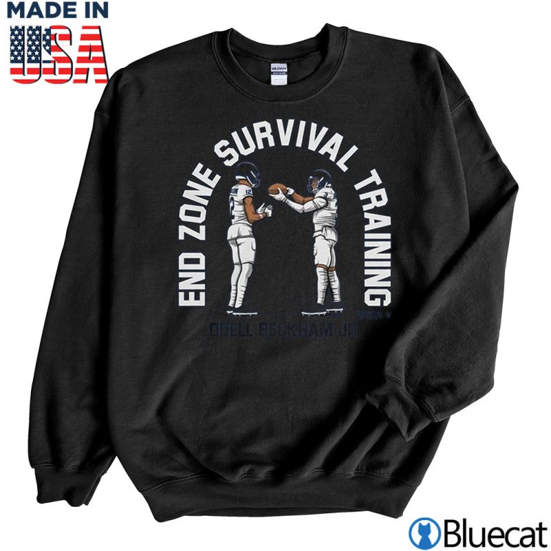 Black Sweatshirt Odell Beckham Jr end zone survival training T shirt